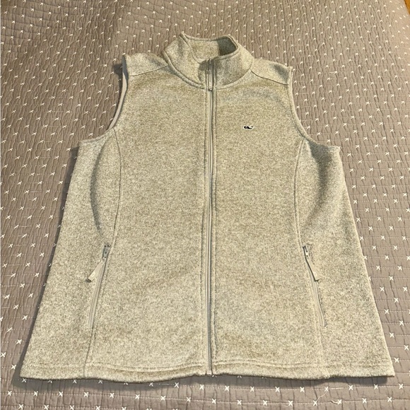 Vineyard Vines Jackets & Blazers - Vineyard Vines Sweater Zip Vest L Heather Gray $128